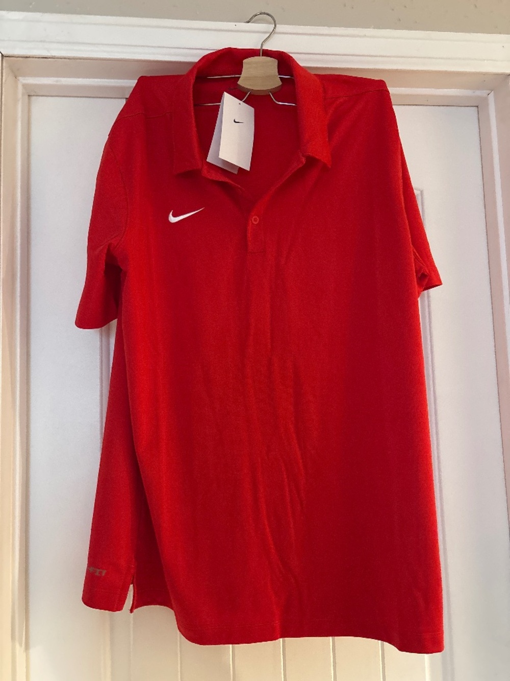 New with Tags Red Nike Collared Polo Shirt
